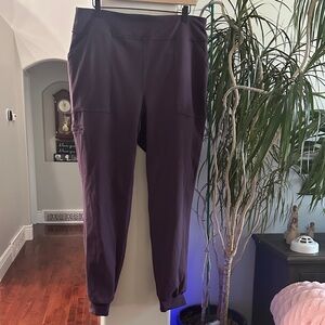 Duluth Trading Co Noga Classic Purple Jogger Pants SZ Lg